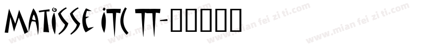 Matisse ITC TT字体转换